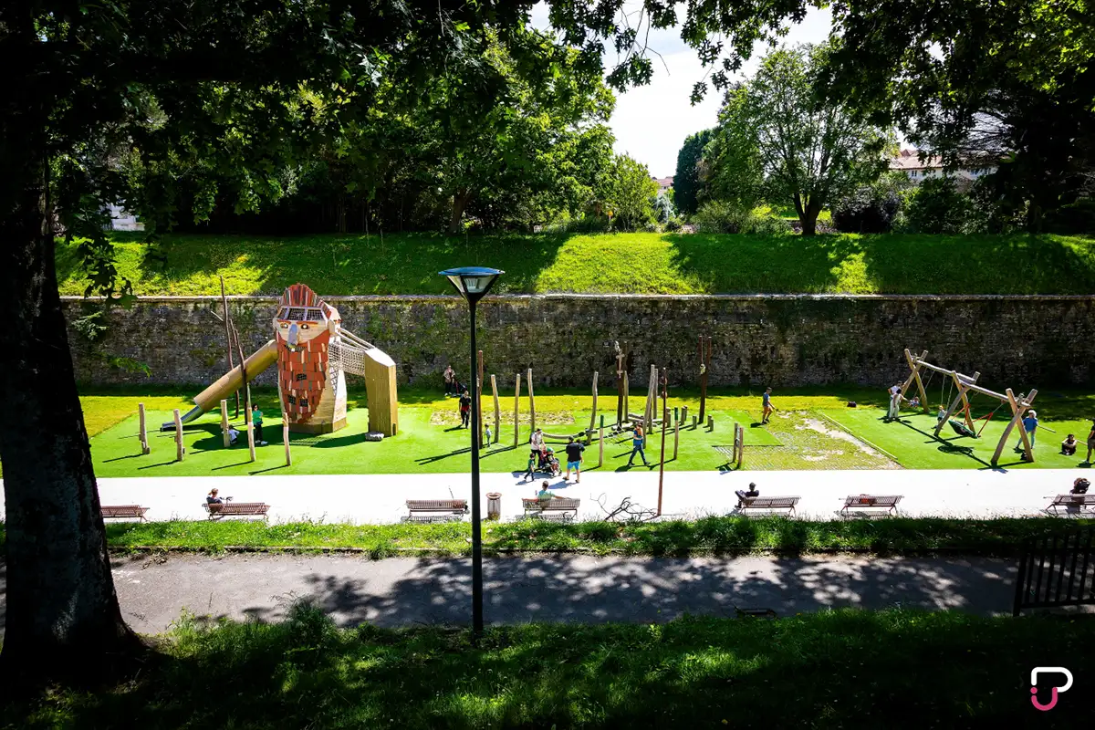 L'aire de jeux la forêt du Basajaun